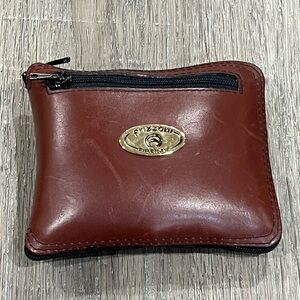 Andrea Frizzoni Firenze Paris Leather Expandable Wallet Tote France Purse